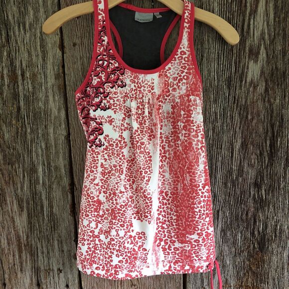 ATHLETA Printed TINKER TANK TOP size S Watermelon PADDED Shelf bra 584745 - Picture 1 of 6